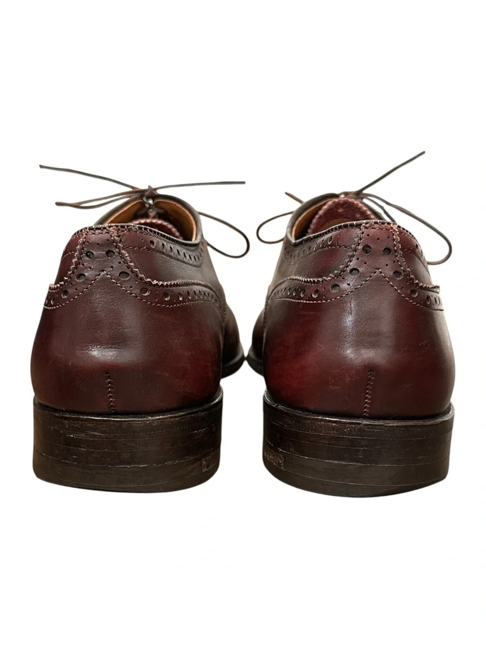 Alden 908 Medallion Perf Tip Bal Oxford Burgundy Calf Hampton Last 12.5 AA/B USA